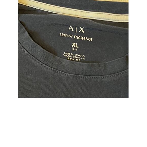 Armani Exchange Black T-shirt Mens XL - Picture 3 of 4